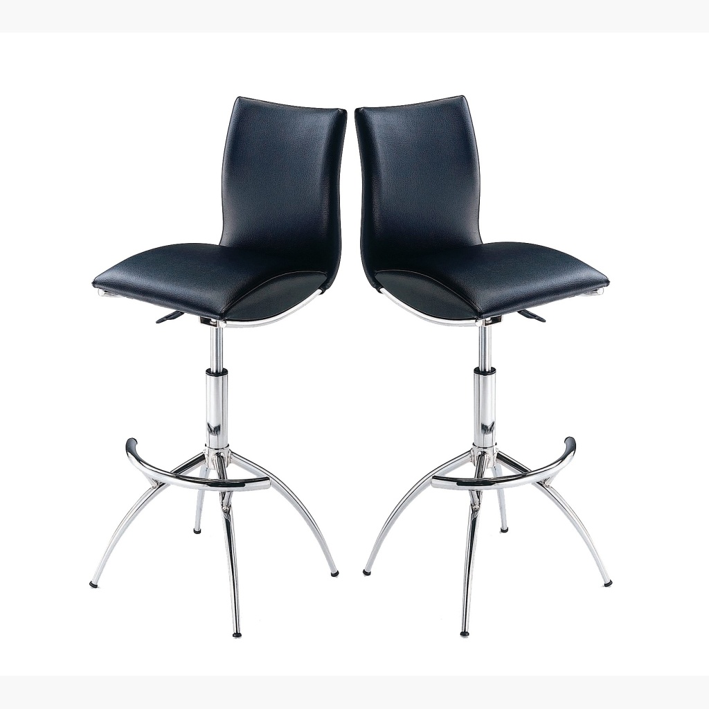 Barstool 60 Black Set at Urban Decor