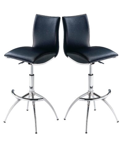 Barstool 60 Black Set at Urban Decor