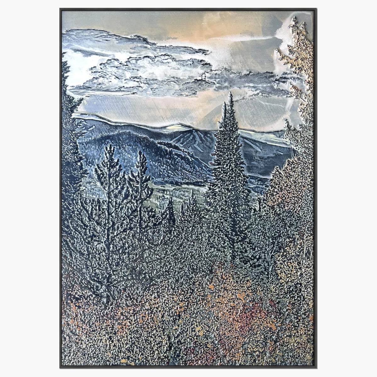 Breck Landscape Vertical Framed Artwork at Urban Decor - Luxury Living. Luxury Furniture Store.