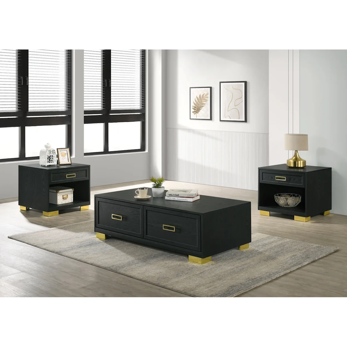 PEPE Coffee Table and 2 End Tables