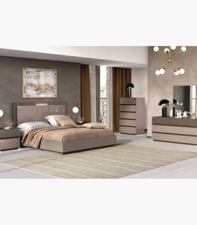 Elisa Taupe Bedroom Set - ELIHB-OT