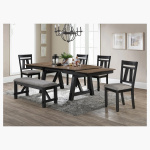 Maribelle Dining Set - Wheat Charcoal at Urban Decor