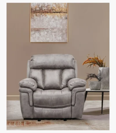 Cayman Gunmetal Power Recliner