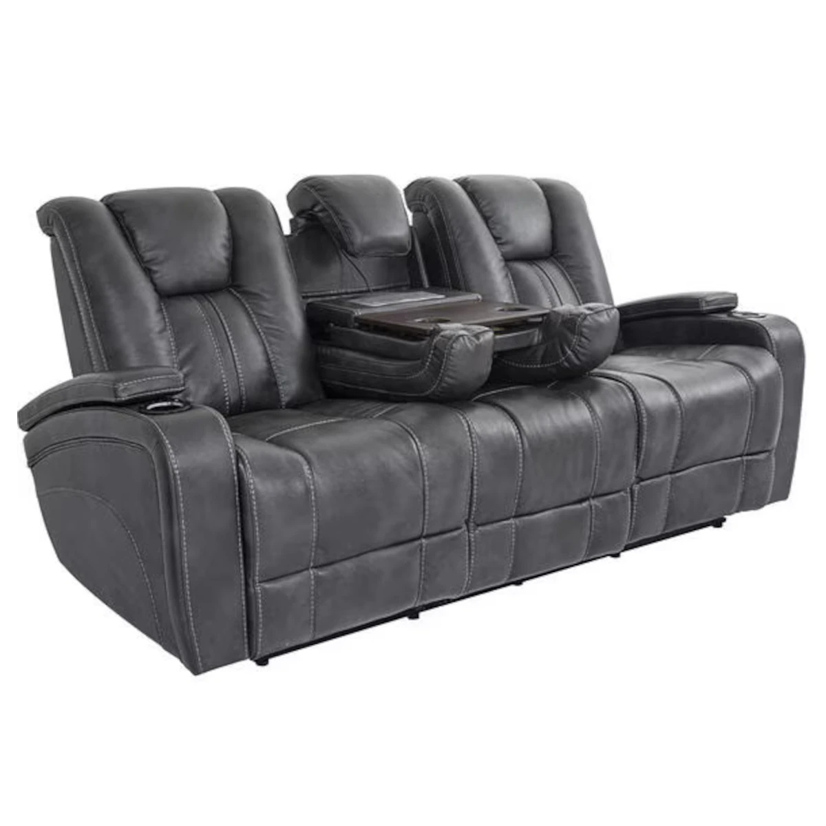 Cowboy Granite Fabric Power Recliner Sofa Set