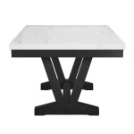 VANCE FAUX MARBLE DINING TABLE