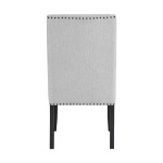 Vance Rectangular Dining Chair in Dove Gray (1-Piece)