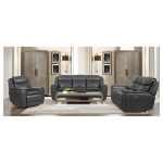 Softee Charcoal Zero Gravity Power Reclining Loveseat