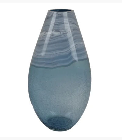 GLASS VASE 17-BLUE - 20180