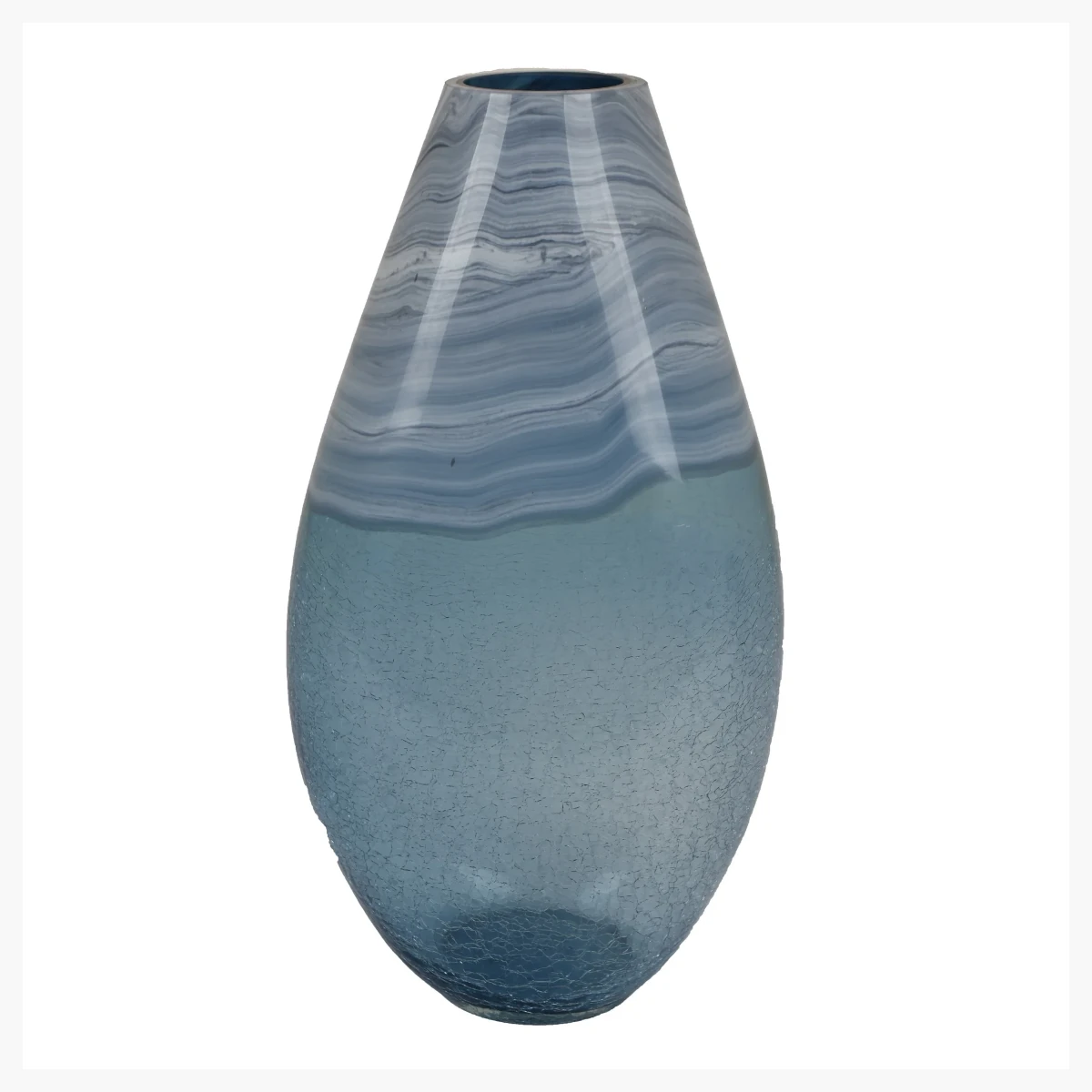 GLASS VASE 17-BLUE - 20180