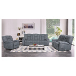 Dimple Pebble Gliding Recliner Loveseat