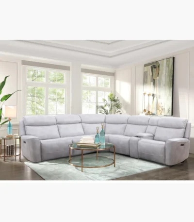 Bolero Fog Power Sectional at Urban Decor