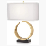 RILEY GOLD LEAF TABLE LAMP - 37V18