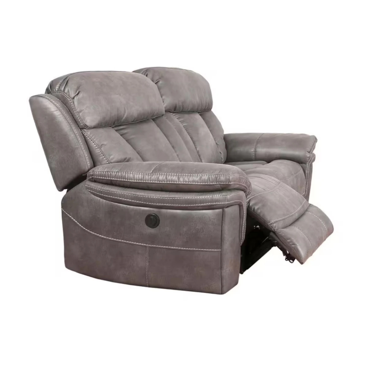 Cayman Gunmetal Power Recliner Loveseat