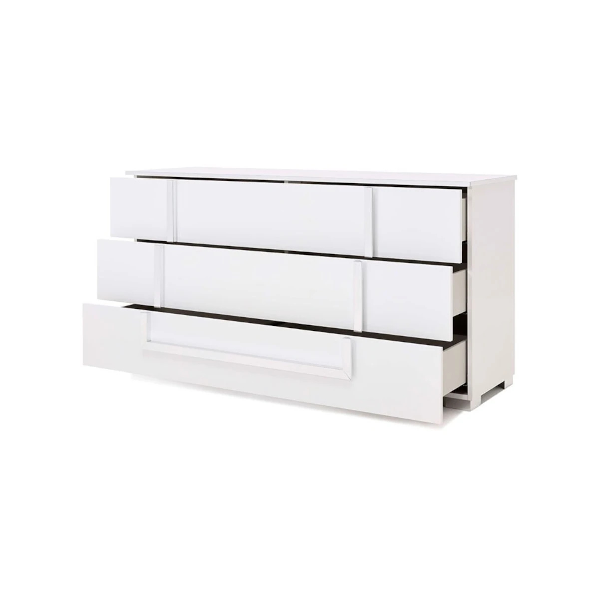 Antonella White Lacquer Bedroom Set - ANNHB-GY