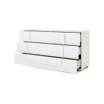 Antonella White Lacquer Bedroom Set - ANNHB-GY