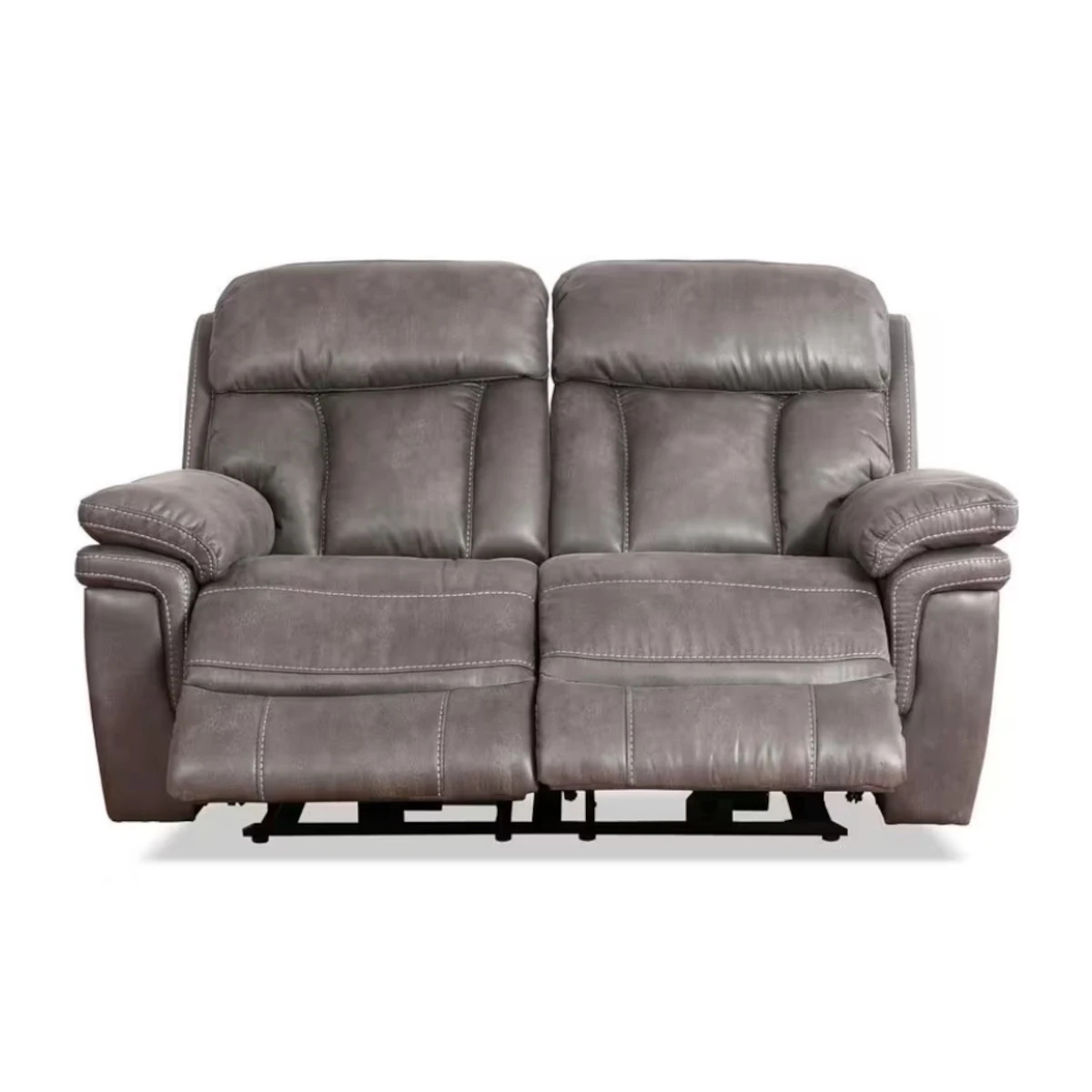 Cayman Power Reclining Gunmetal 2-Piece Sofa Set.