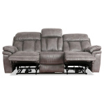 Cayman Gunmetal 3-Seater Power Recliner Sofa