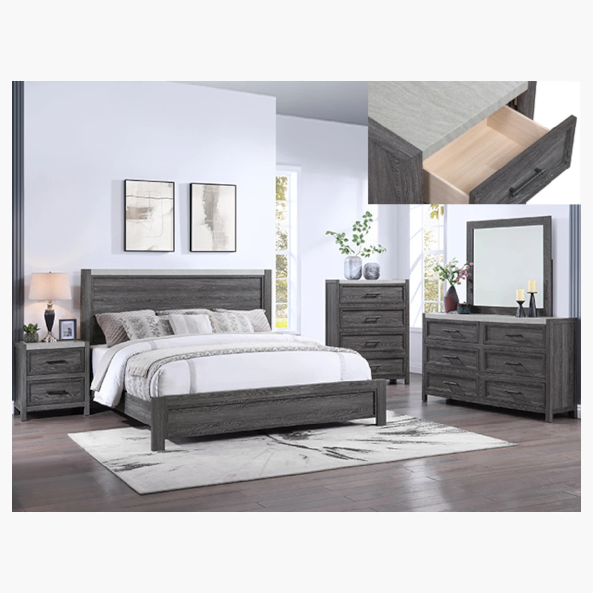 MADSEN BEDROOM SET - SETB1700