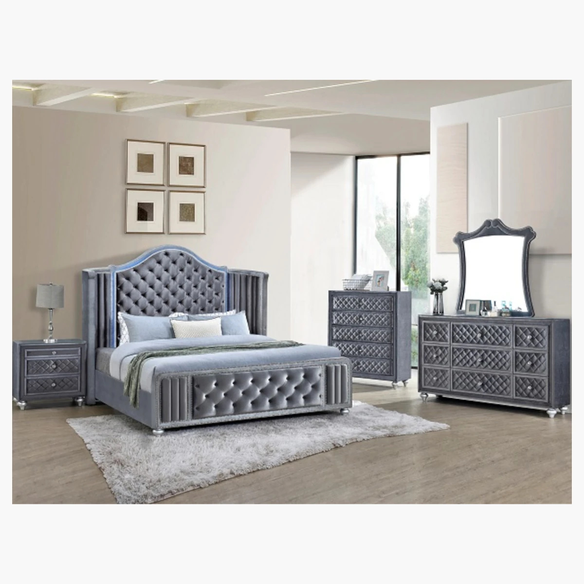 CAMEO WING BEDROOM SET - SETB2150