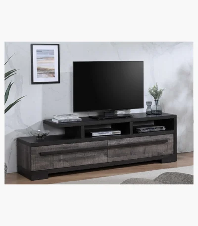 REMINGTON TV STAND GRAY/EBONY - B8160-9