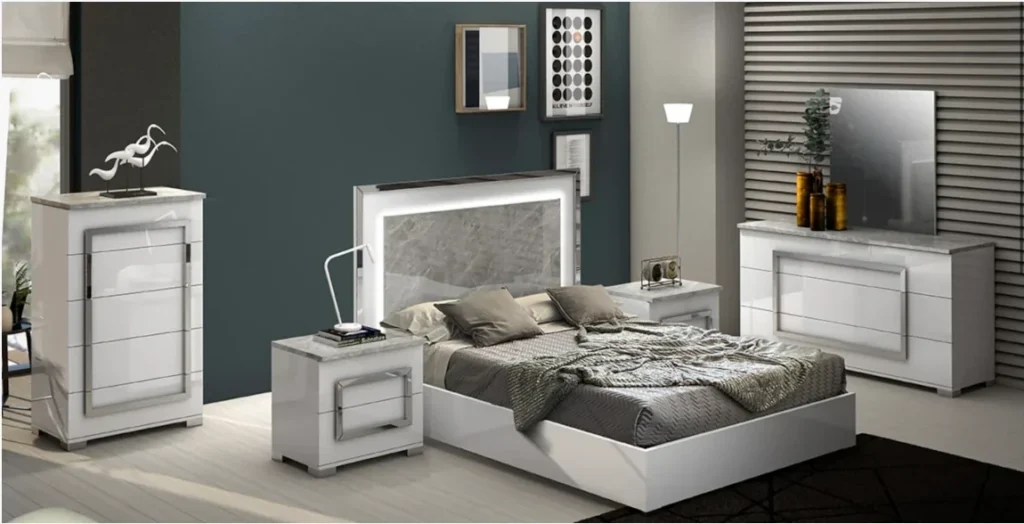 Zara Bedroom Set - ZARHB-WM