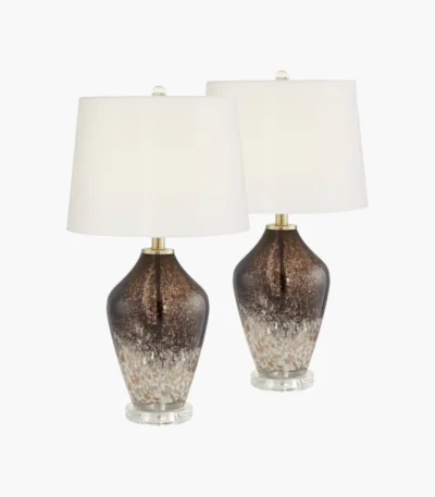 TIGER EYES - SET OF 2 LAMPS - 44R37