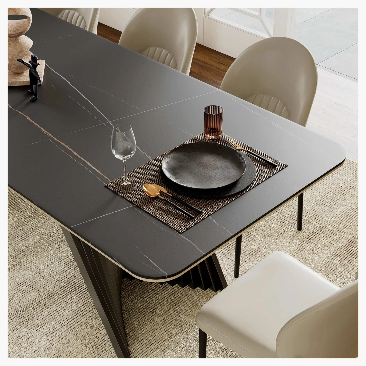 Oasis Dining Table at Urban Decor - Luxury Living