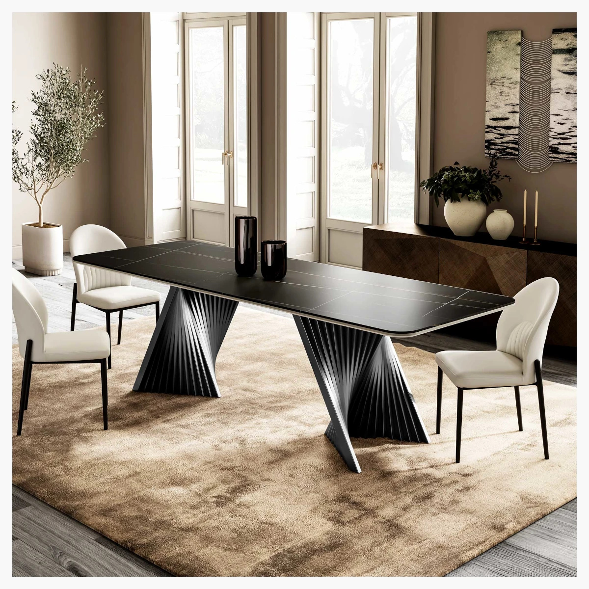 Oasis Dining Table at Urban Decor - Luxury Living