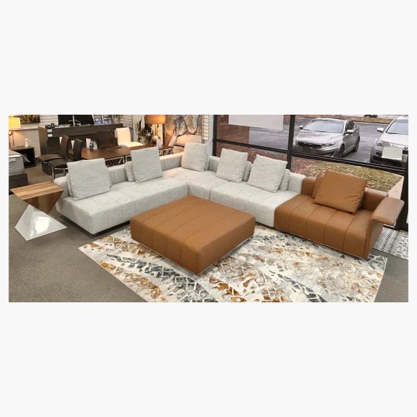 Armani L-Shaped Sofa at Urban Decor - Luxury Living. Luxury Furniture's at an Affordable Price!