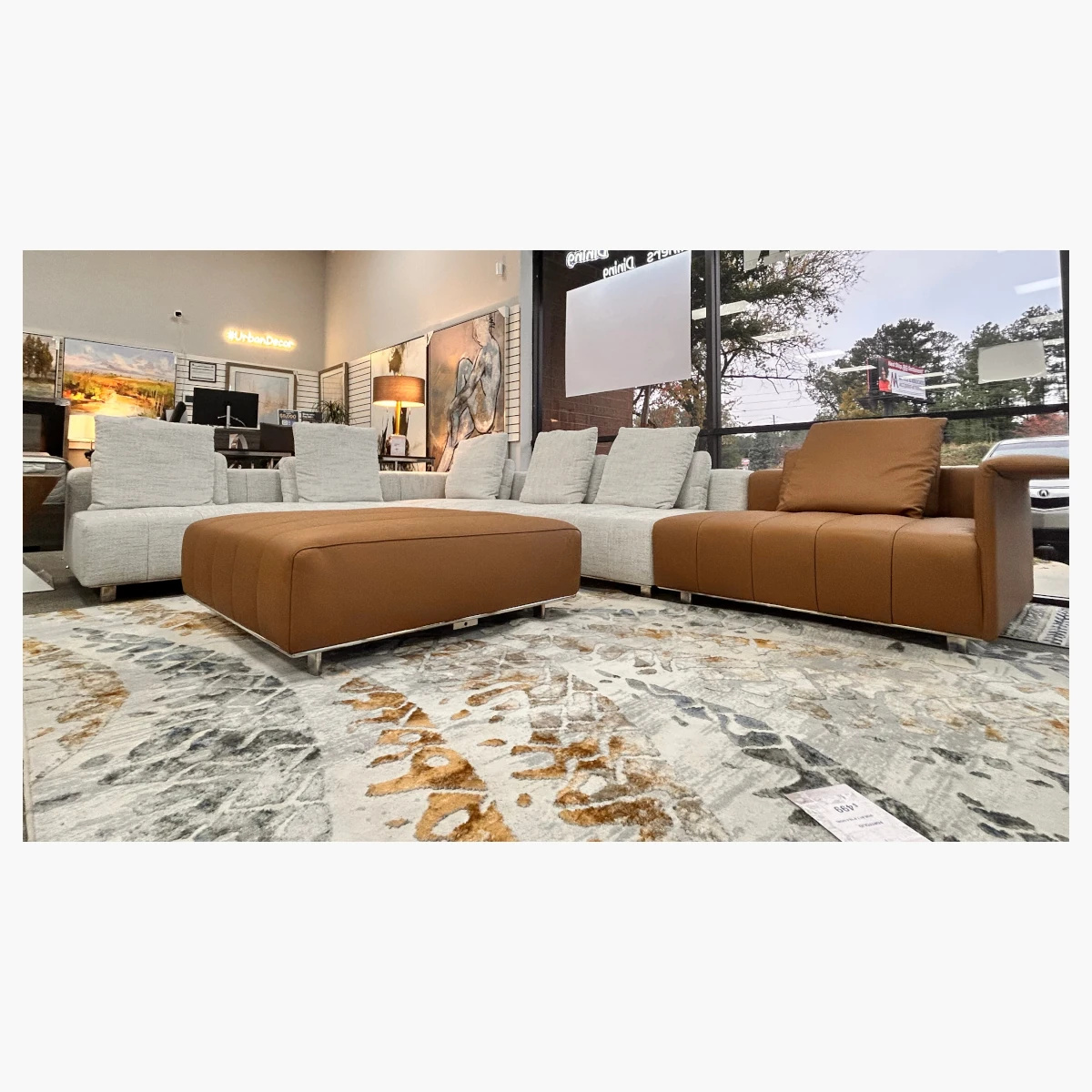 Armani L-Shaped Sofa at Urban Decor - Luxury Living. Luxury Furniture's at an Affordable Price!