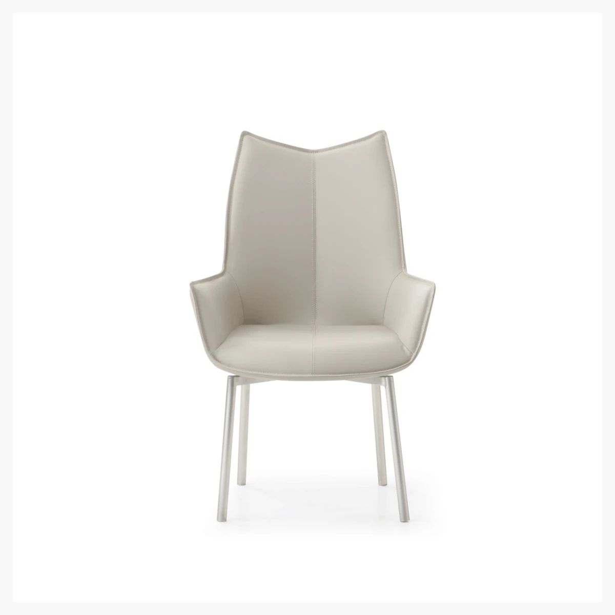 1218 Swivel Grey Taupe Dining Chair at Urban Decor - Luxury Living.