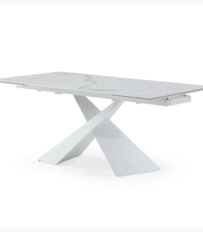 9113 White Dining Table at Urban Decor - Luxury Living.