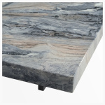 Square Marble Coffee Table with Sunken Small Desktop 39" at Urban Decor - Luxury Living.