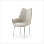 1218 Swivel Grey Taupe Dining Chair at Urban Decor - Luxury Living.