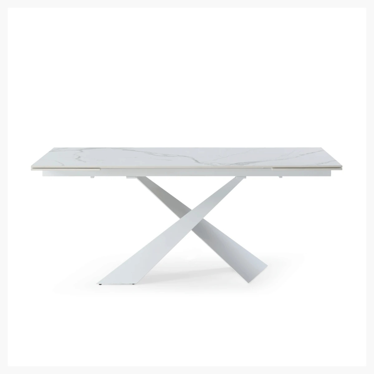 9113 White Dining Table at Urban Decor - Luxury Living.