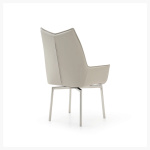 1218 Swivel Grey Taupe Dining Chair at Urban Decor - Luxury Living.