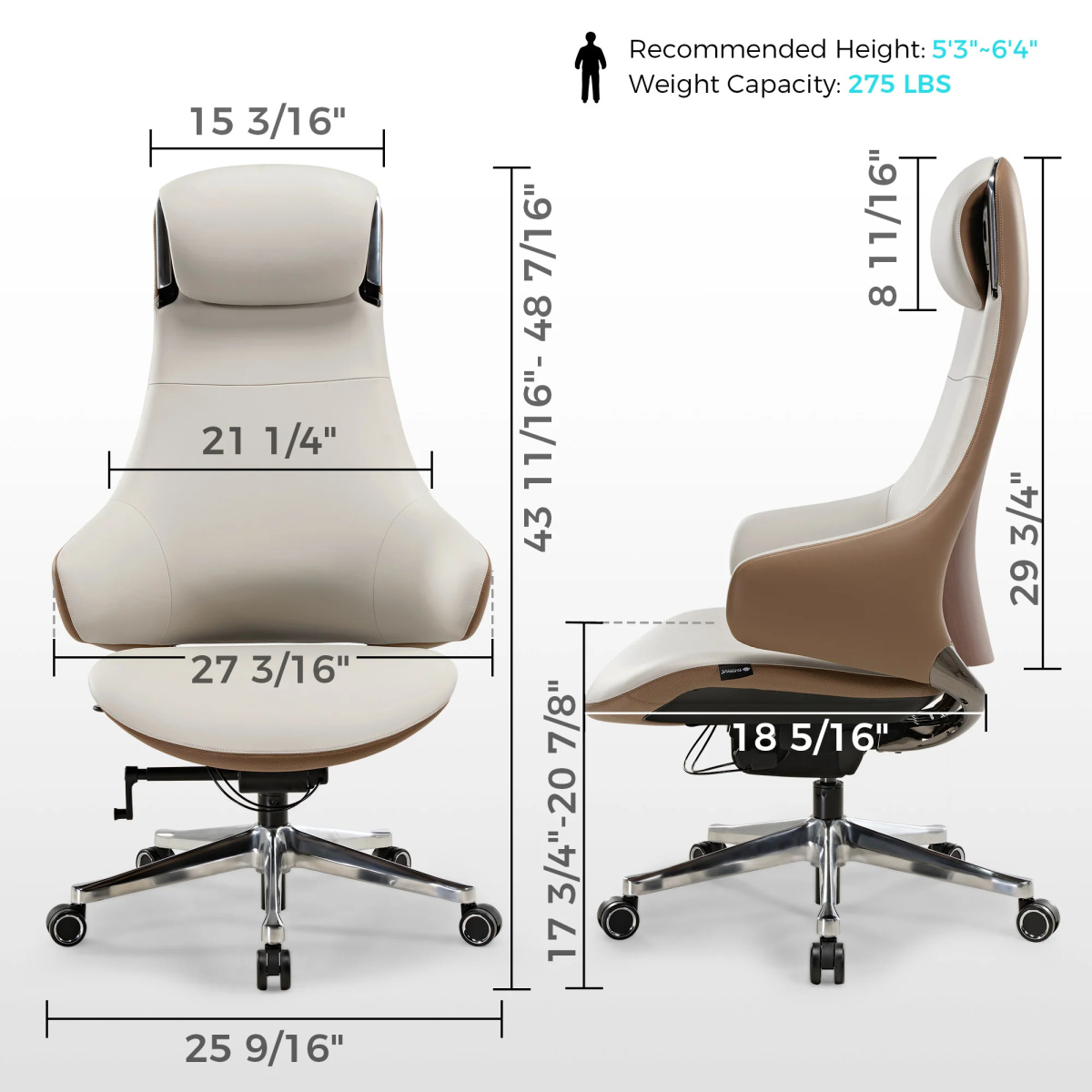 Premium Executive Office Chair at Urban Decor. Luxury Furniture at an Affordable price.