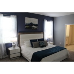 Mangano Bedroom Set - Italian Modern White Grey Queen/King Complete