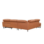 Nicoletti Gea Sectional Recliner - Italian Cognac Leather Modern