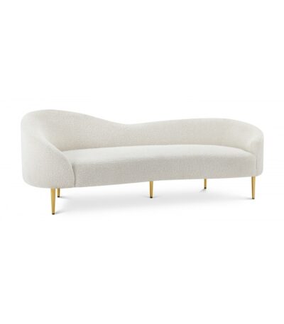 Ritz 86.5" Boucle Fabric Upholstered Sofa