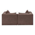 Stellar 76" Chenille Fabric Upholstered 2pc. Modular Loveseat