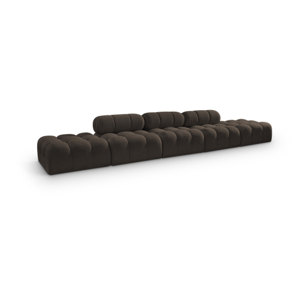 Ames 170" Boucle Fabric Upholstered 5pc. Modular Sofa